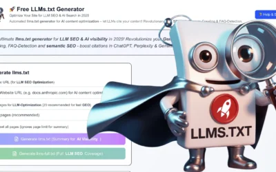 Kontrolle über KI-Crawler: Wie du deine LLMs.txt fehlerfrei erstellst – Der grosse kostenlose Generator-Test